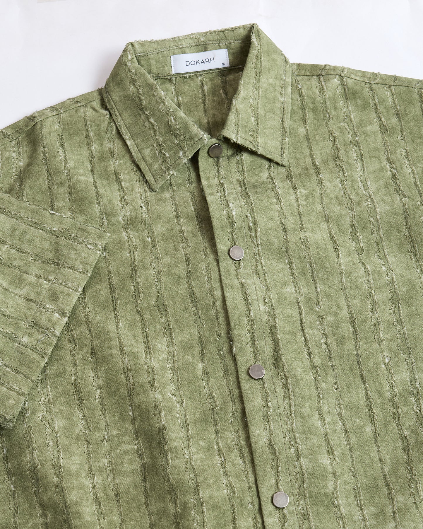 TEXTURED OLIVE SHIRT