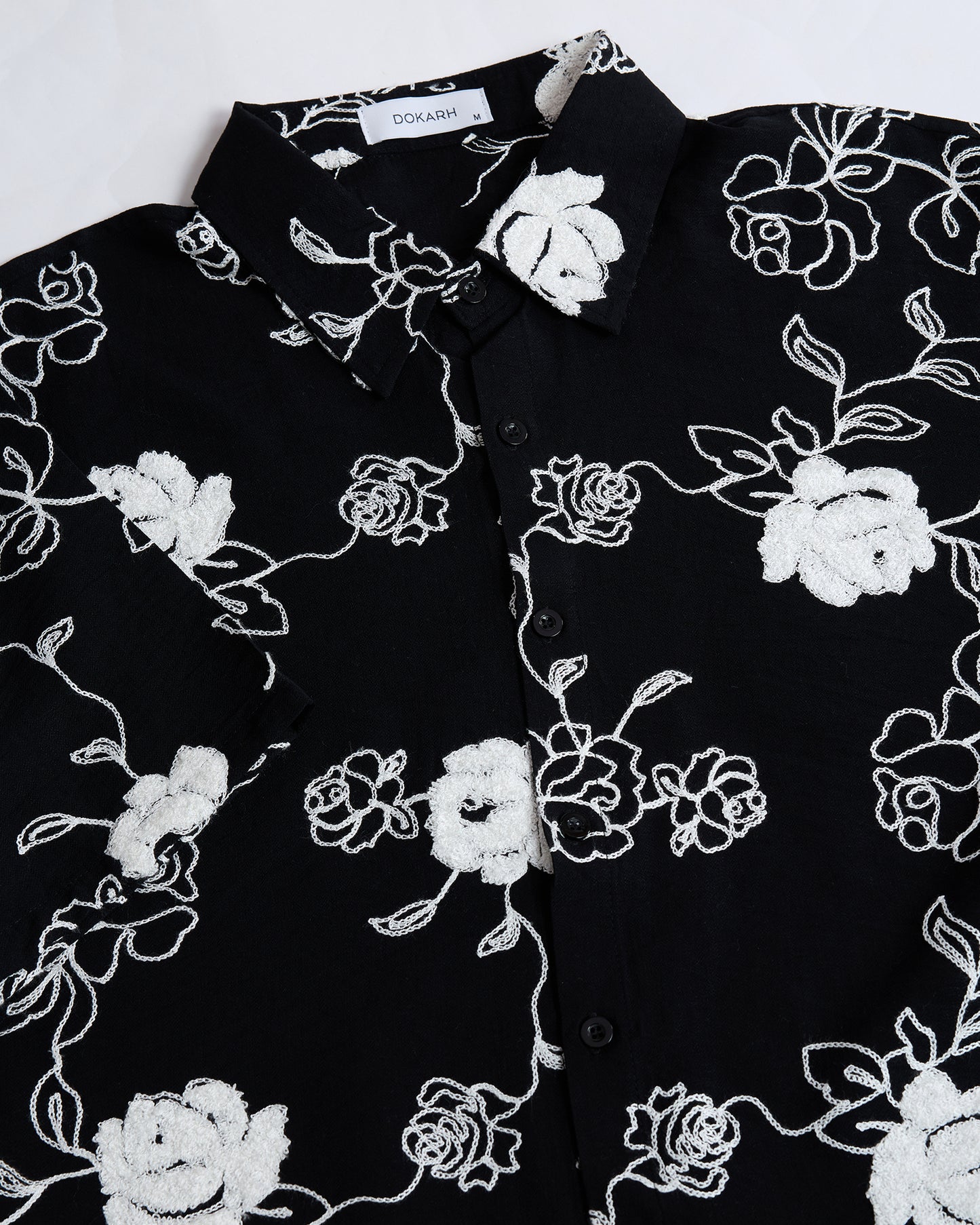 FLORAL EMBROIDERY RELAXED SHIRT