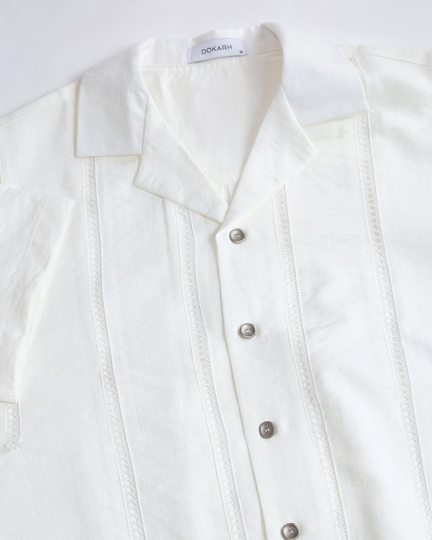 LACE DETAILED WHITE SHIRT
