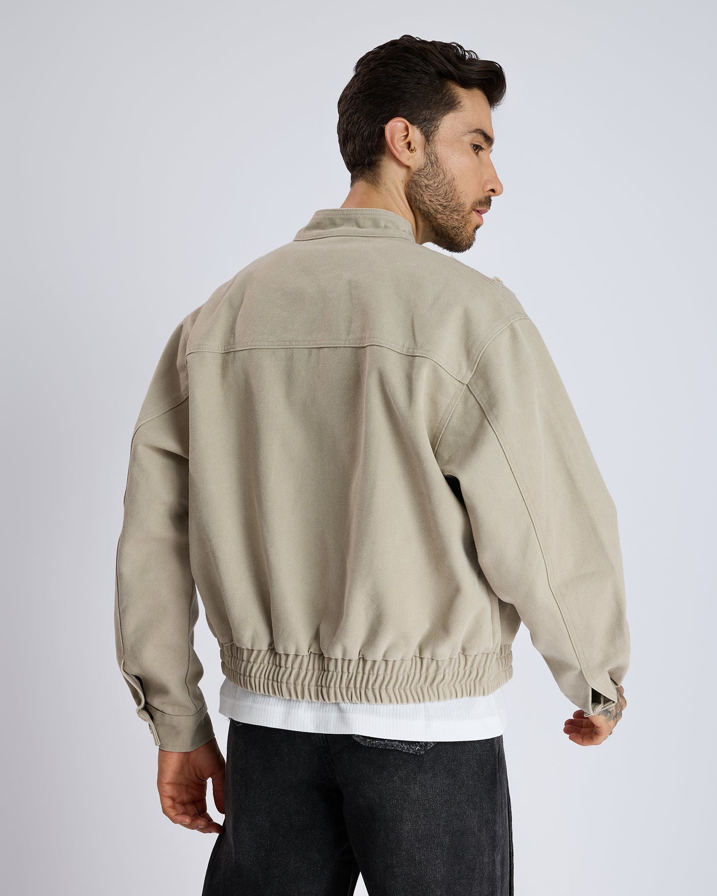 BEIGE ZIP JACKET
