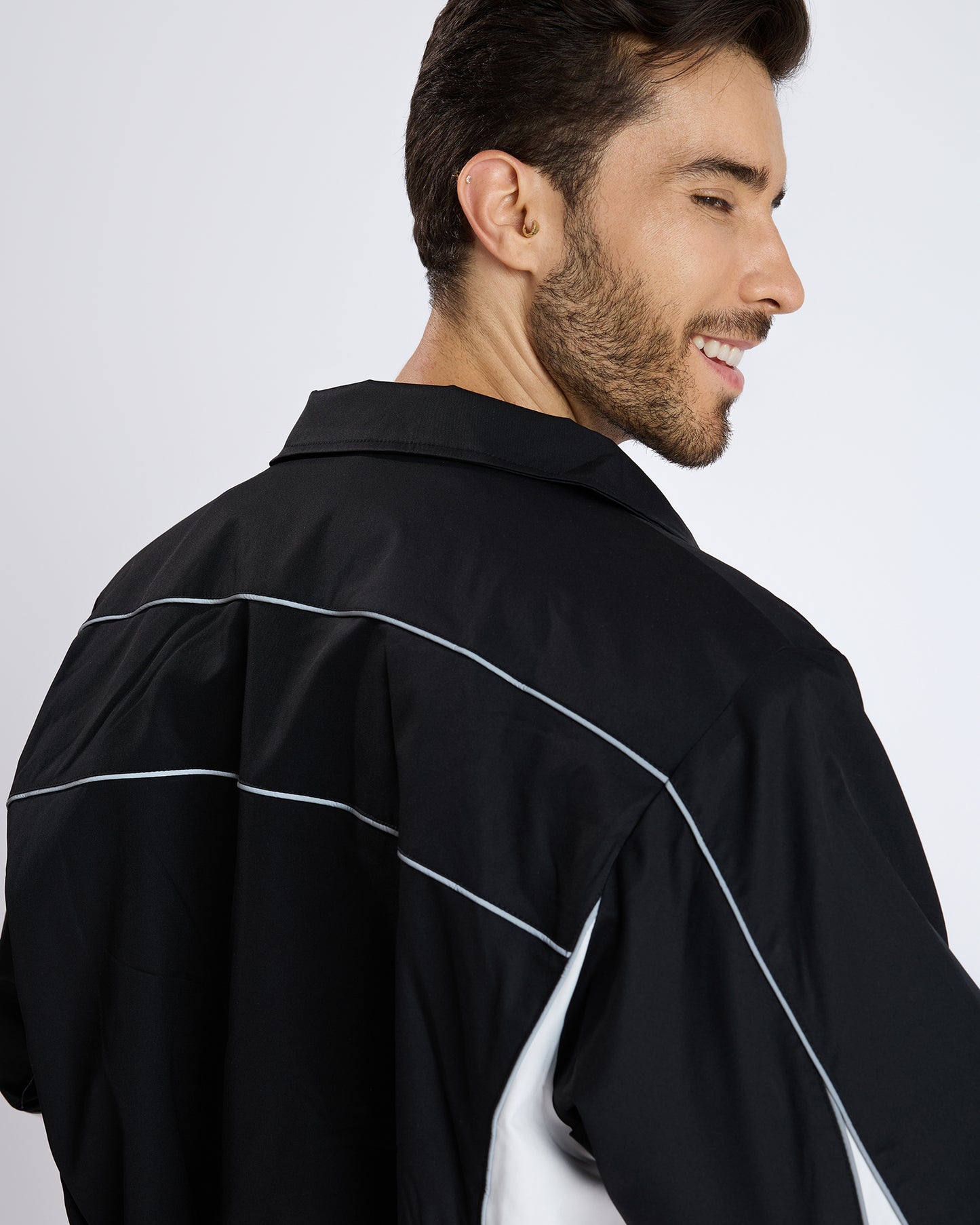 BLACK ZIP-UP JACKET
