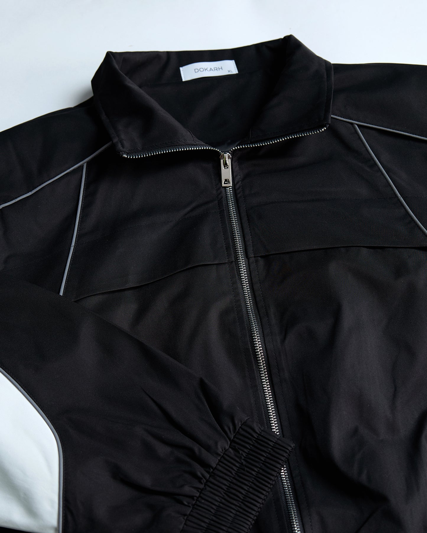 BLACK ZIP-UP JACKET