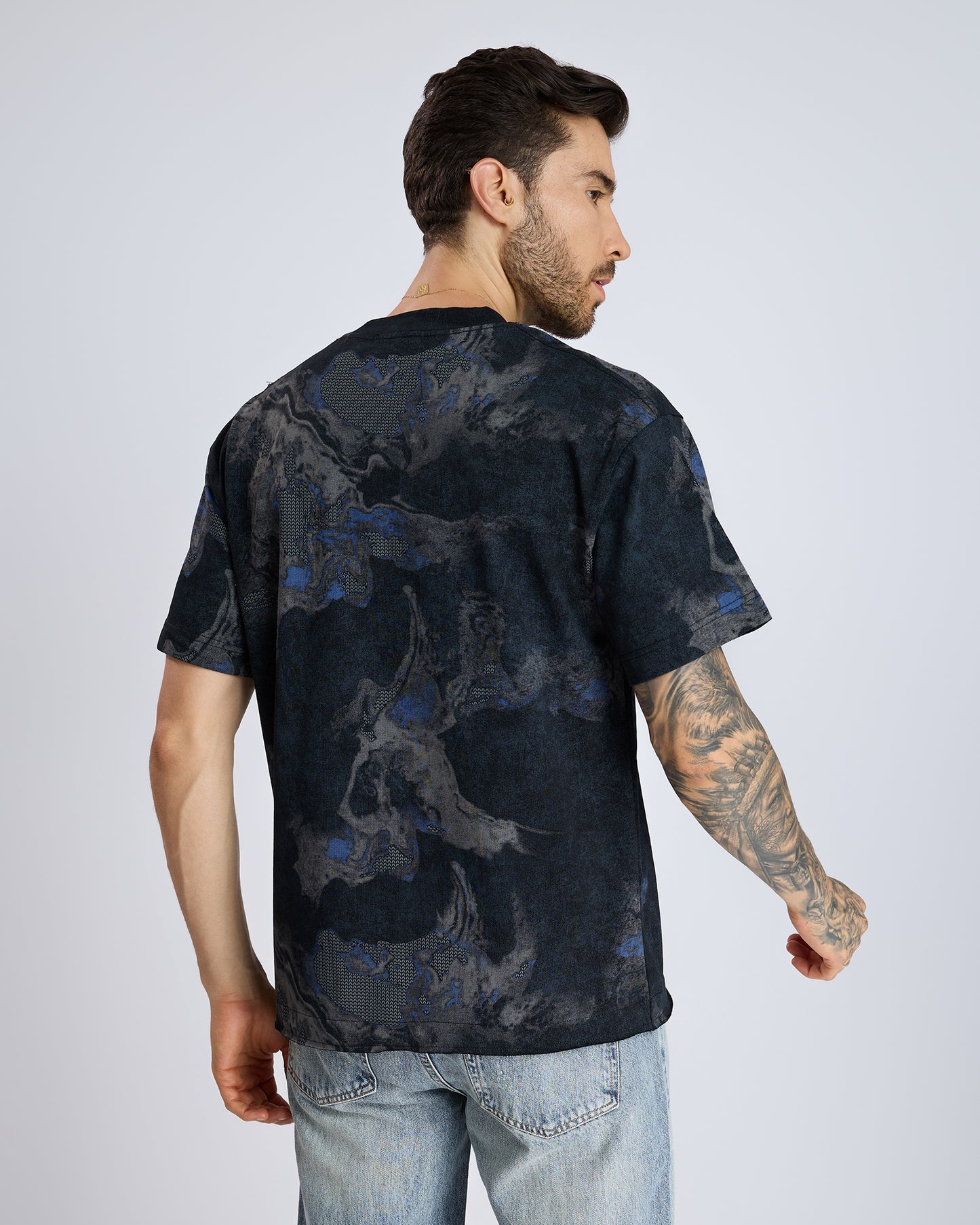 MULTI TEXTURED T-SHIRT by DOKARH