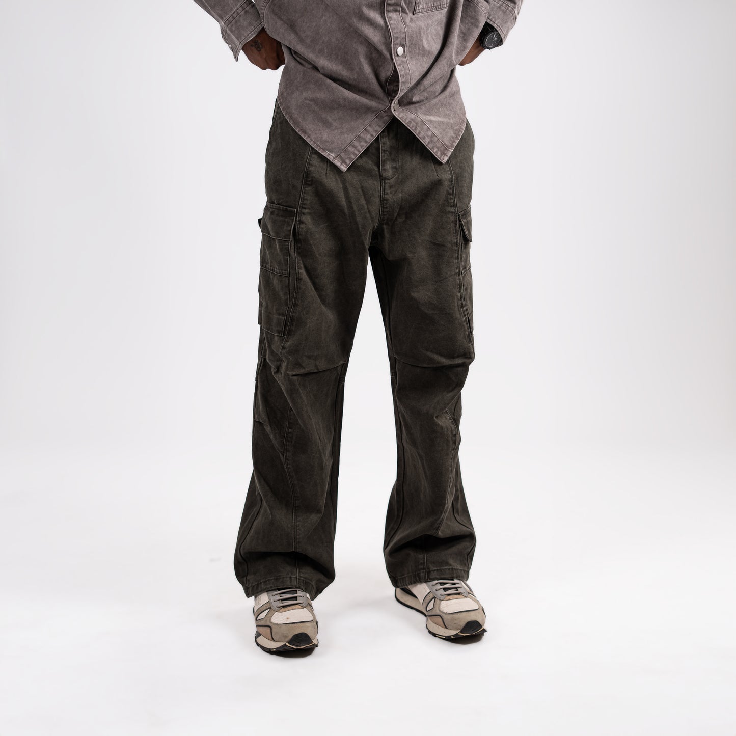 Men's Dark Cargo Pants