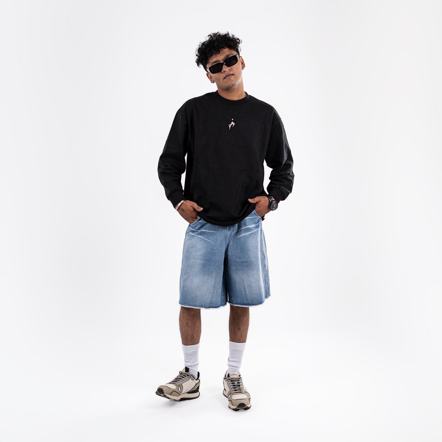 Vintage Washed Relaxed Fit Jorts