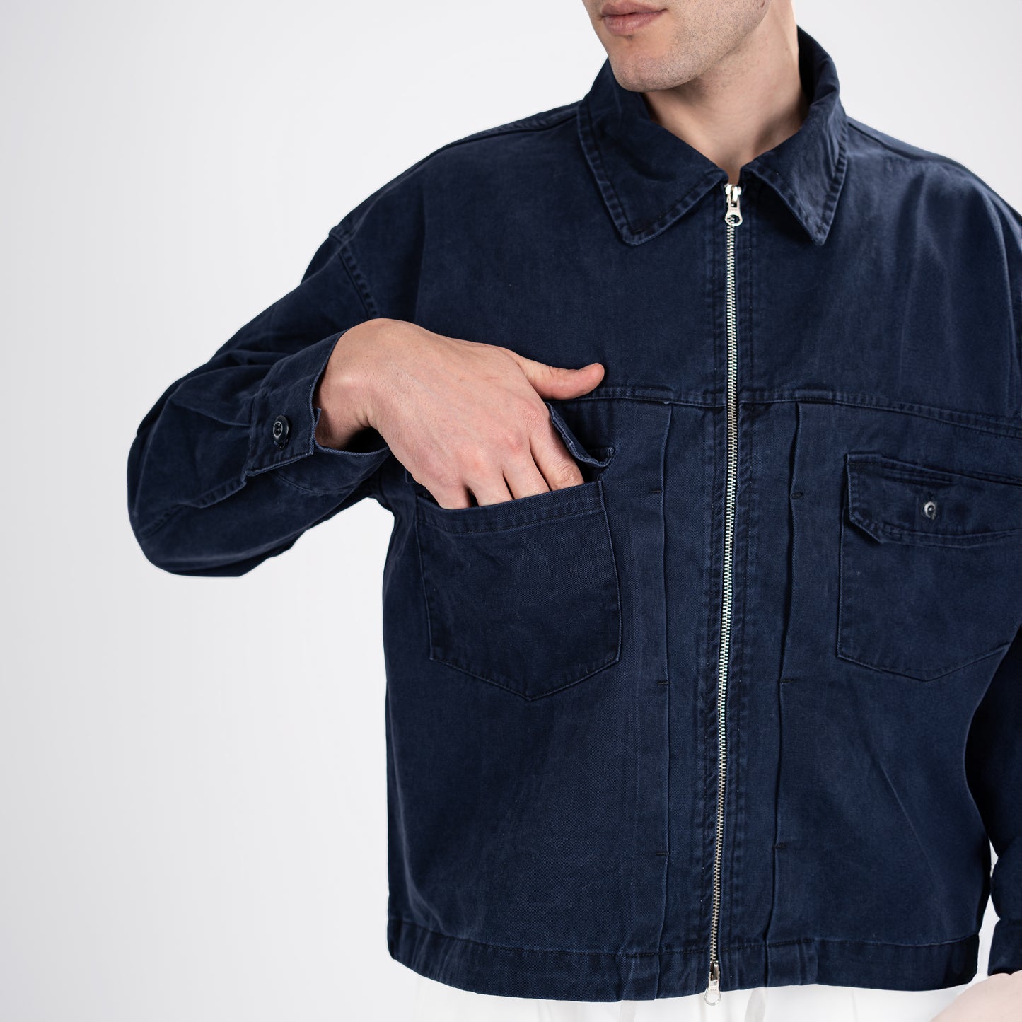 Heavyweight Vintage-Washed Canvas Jacket