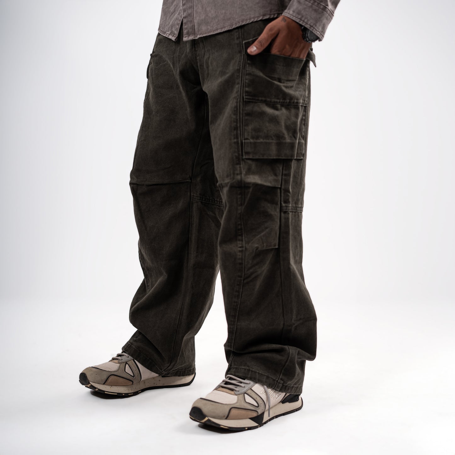 Men's Dark Cargo Pants