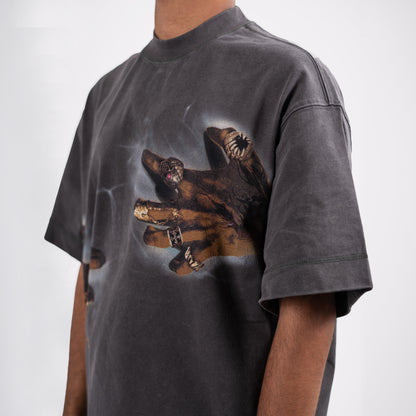 Men's Oversized Graphic Tee - Artistic Print