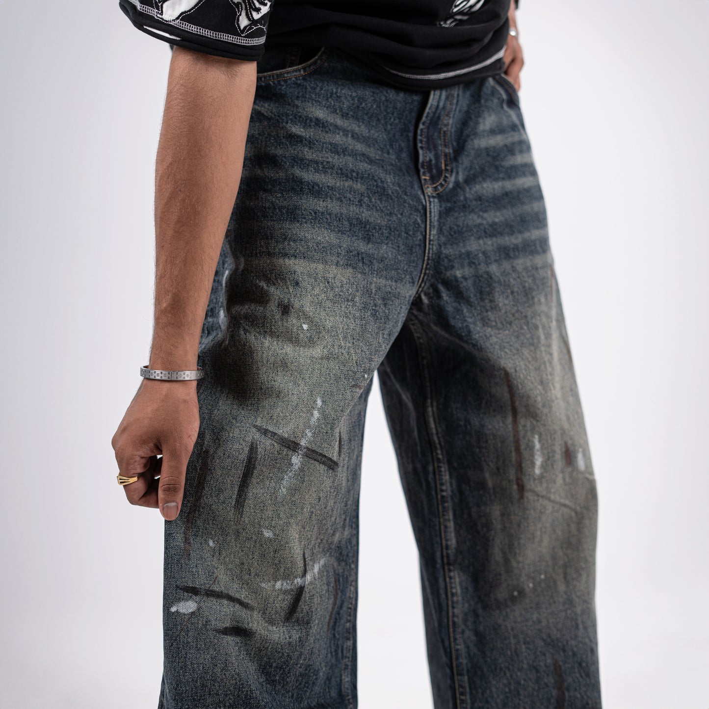 Men's Vintage Streetwear Baggy Jeans