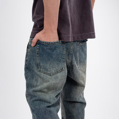 Men's Patchwork Baggy Jeans