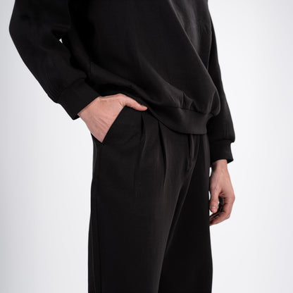 Relaxed Fit Black Sweatpants