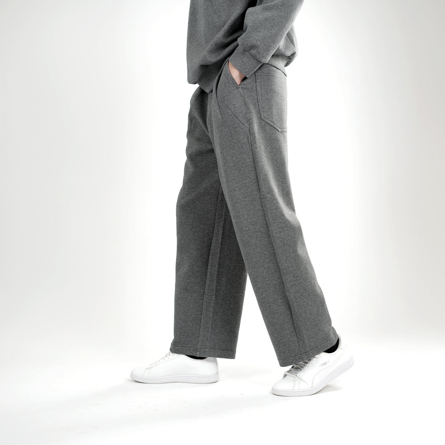 Wool Blend Relaxed Fit Sweatpant