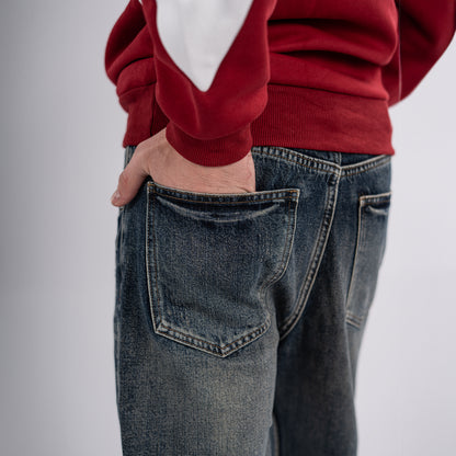 Men's Vintage Washed Baggy Jeans