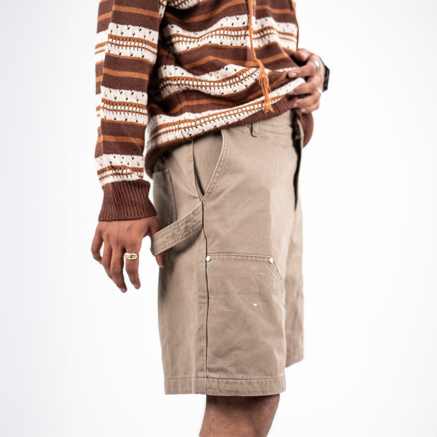 Cotton Twill Cargo Shorts