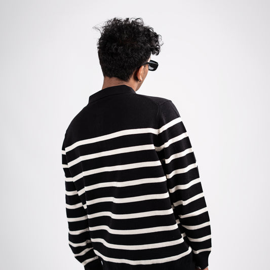 Timeless Stripes Polo Knit