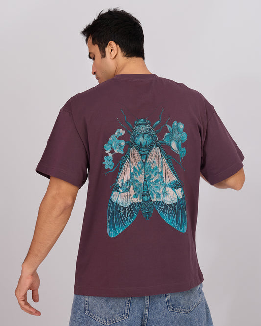 PLUM INSECT OVERSIZED T-SHIRT