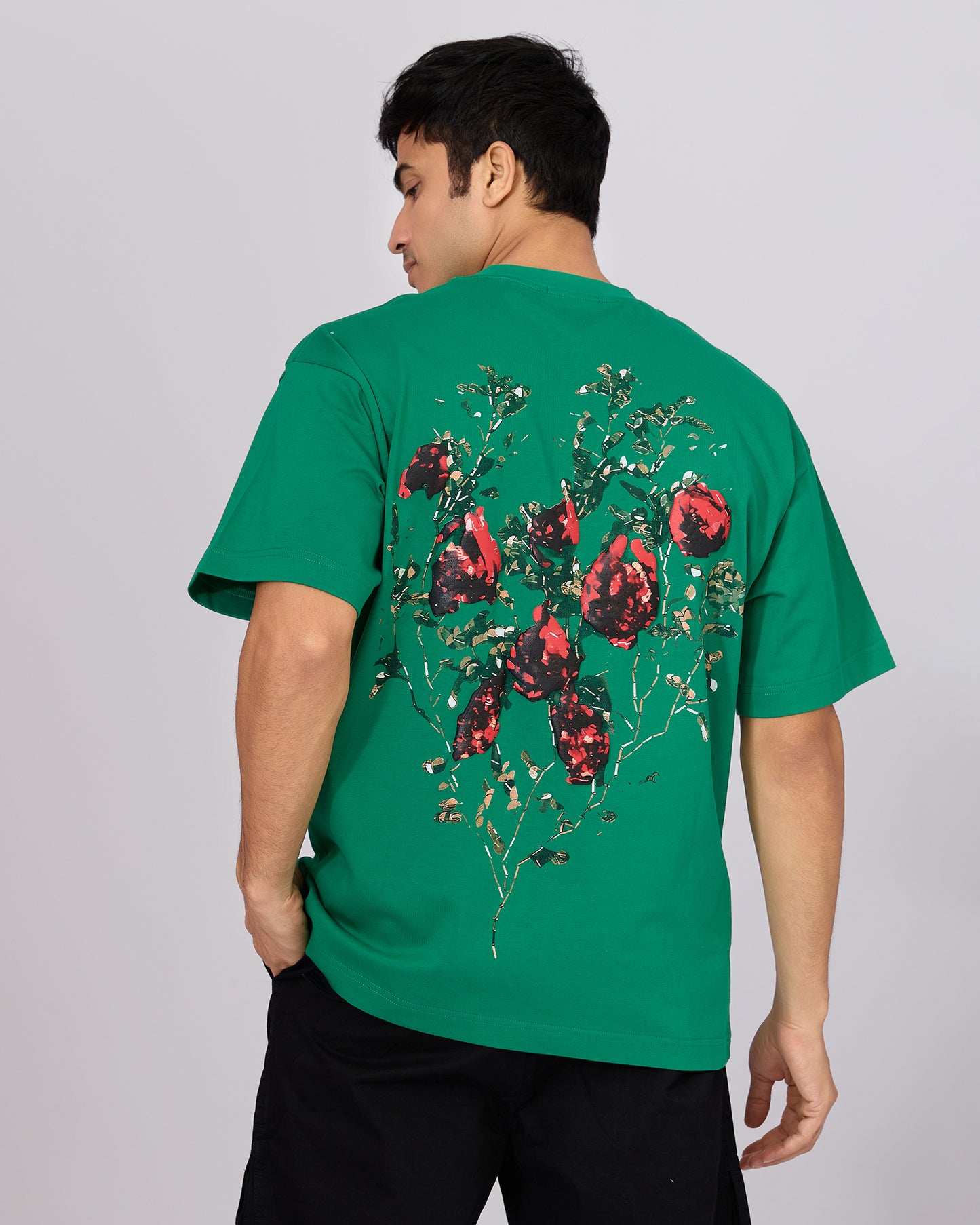 EMERALD BLOOM OVERSIZED T-SHIRT
