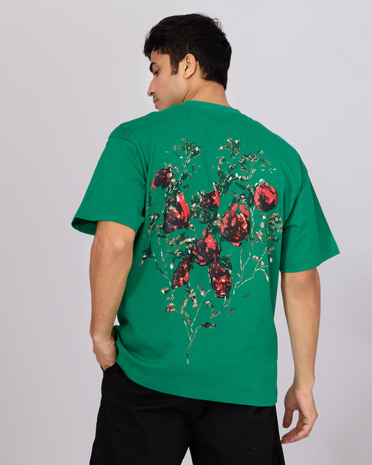 EMERALD BLOOM OVERSIZED T-SHIRT