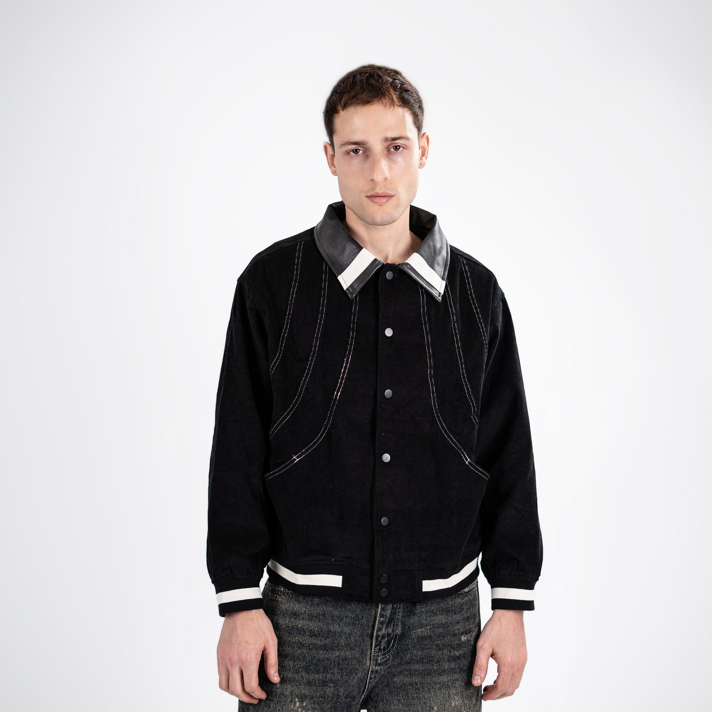 Men's Black Varsity Jacket