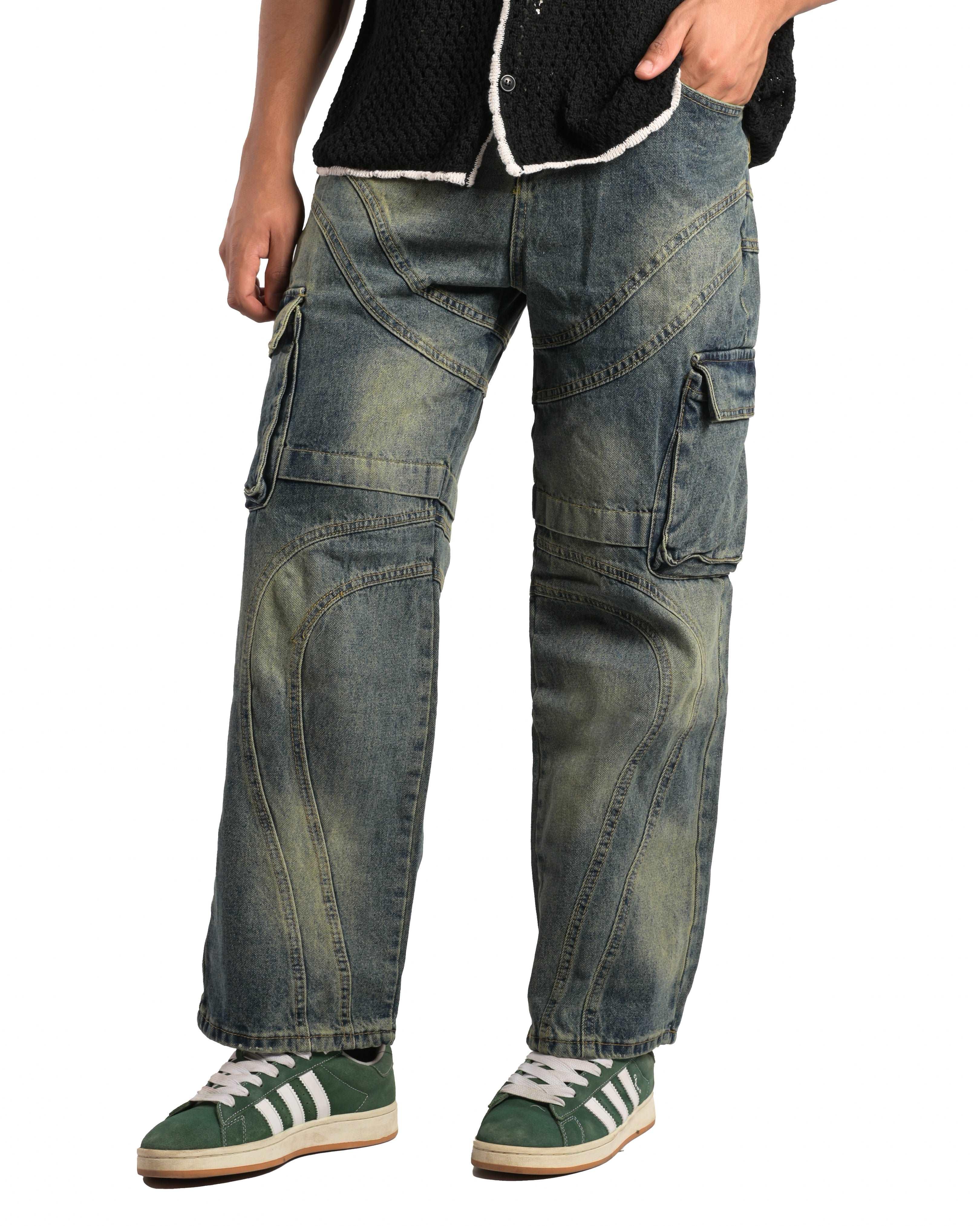 Utility Jeans with Pockets - DOKARH