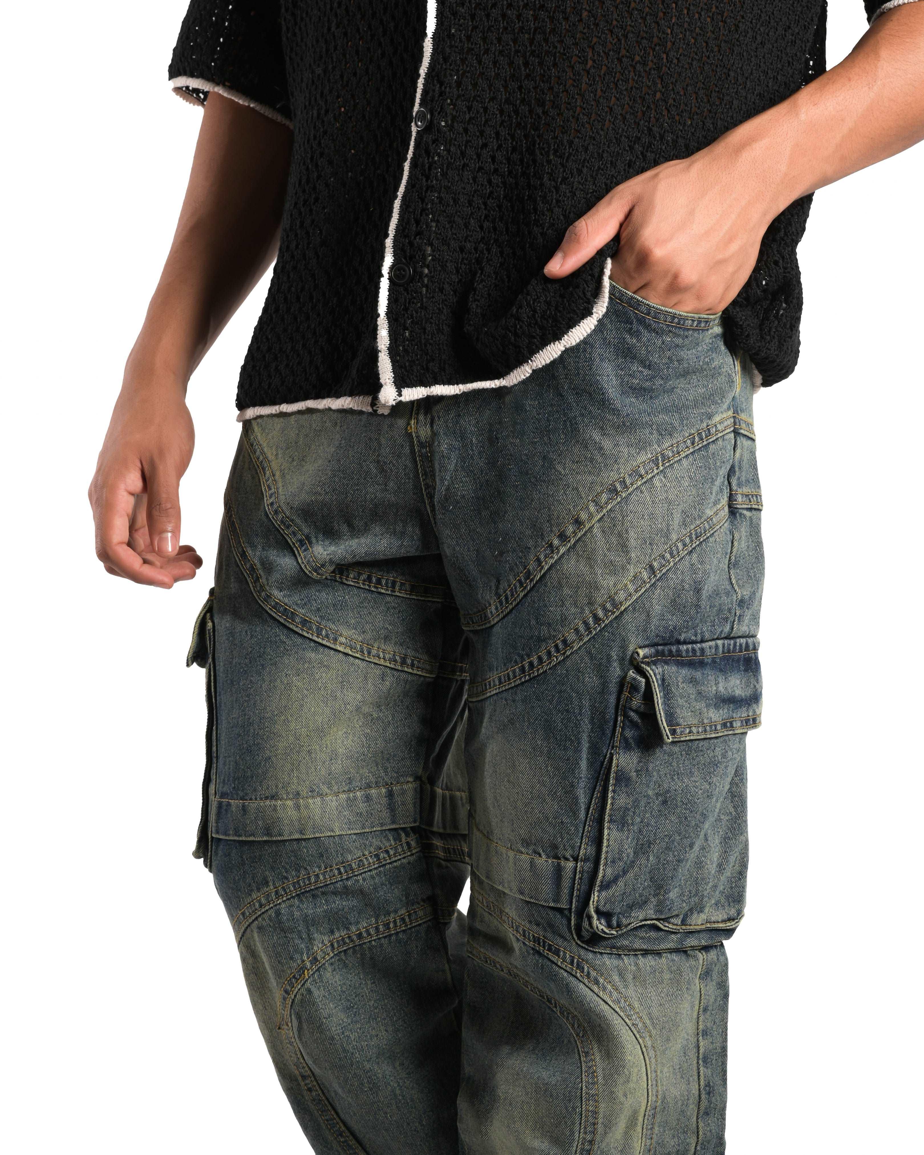 Utility Jeans with Pockets - DOKARH