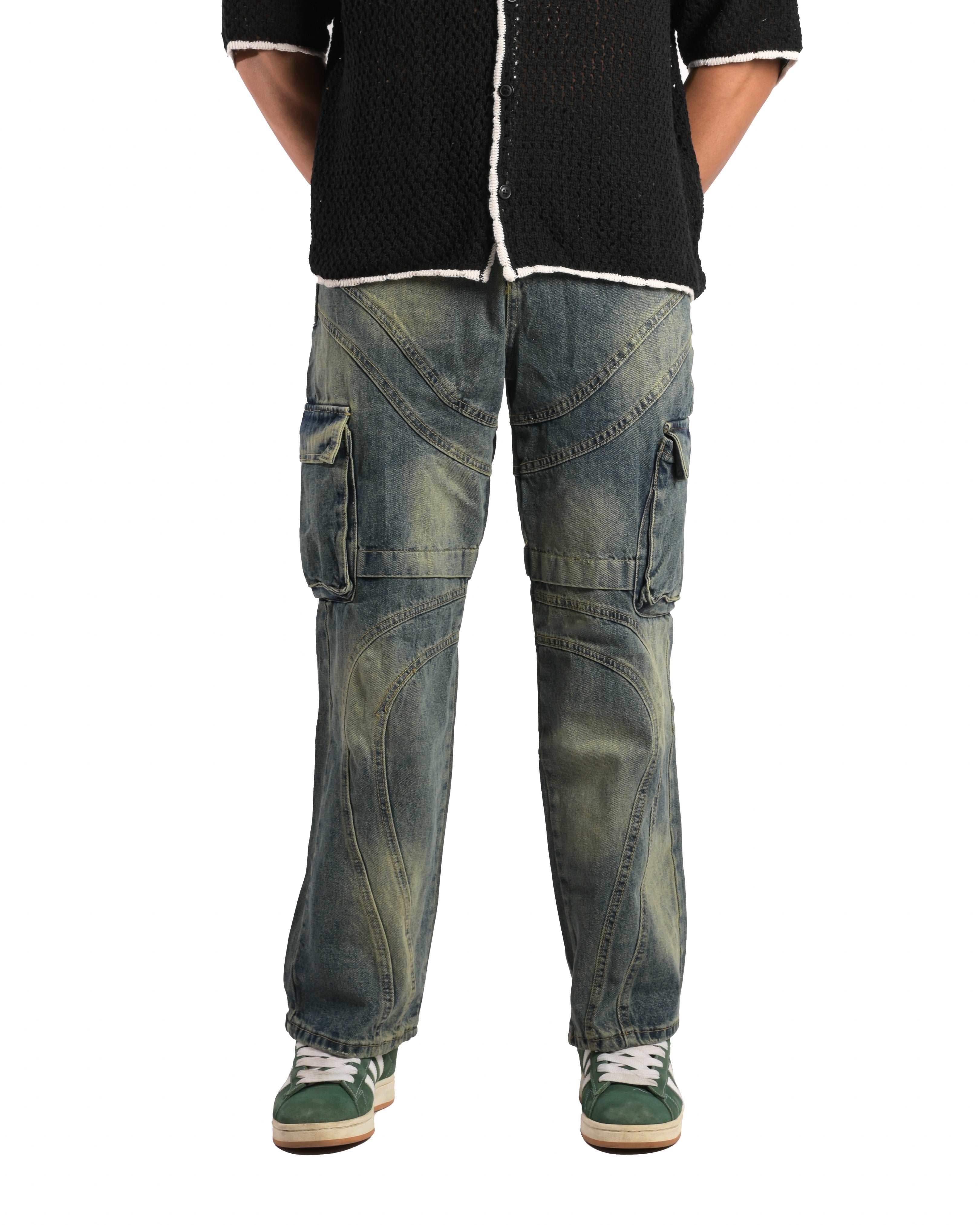 Utility Jeans with Pockets - DOKARH