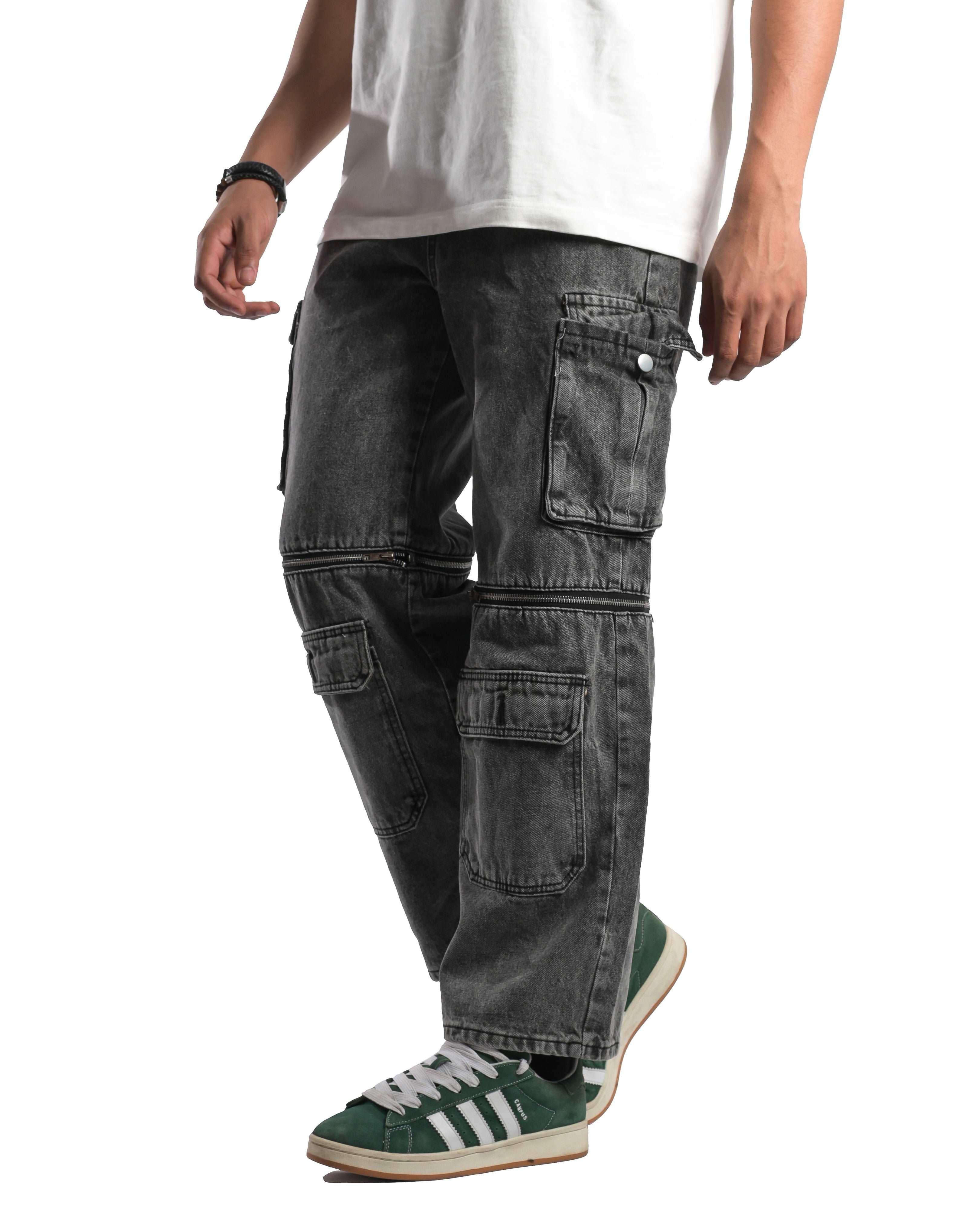 Versatile Detach-Zip Cargo Jeans - DOKARH