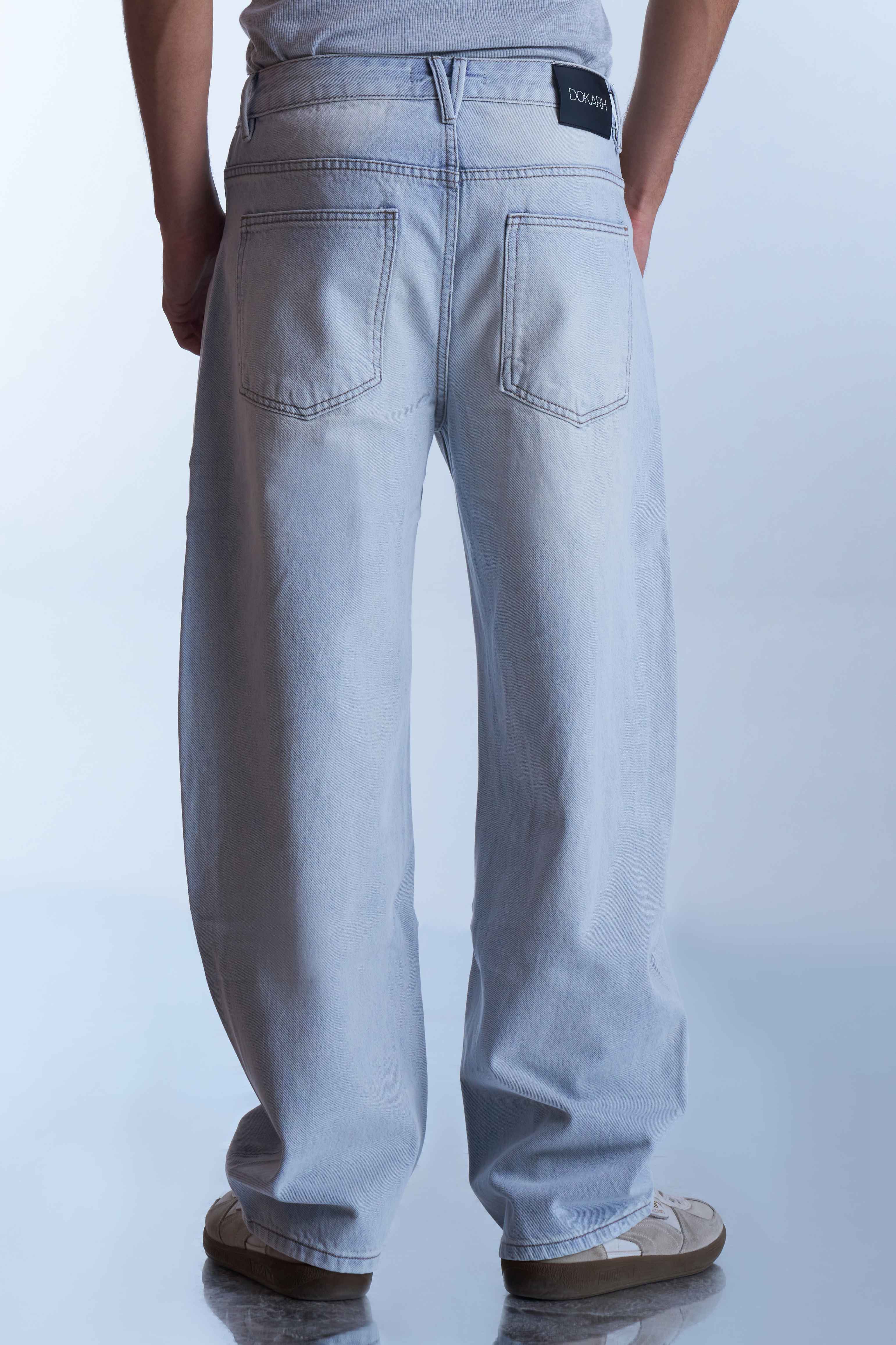 Ice Wash Relaxed Jeans-thumbmail-5