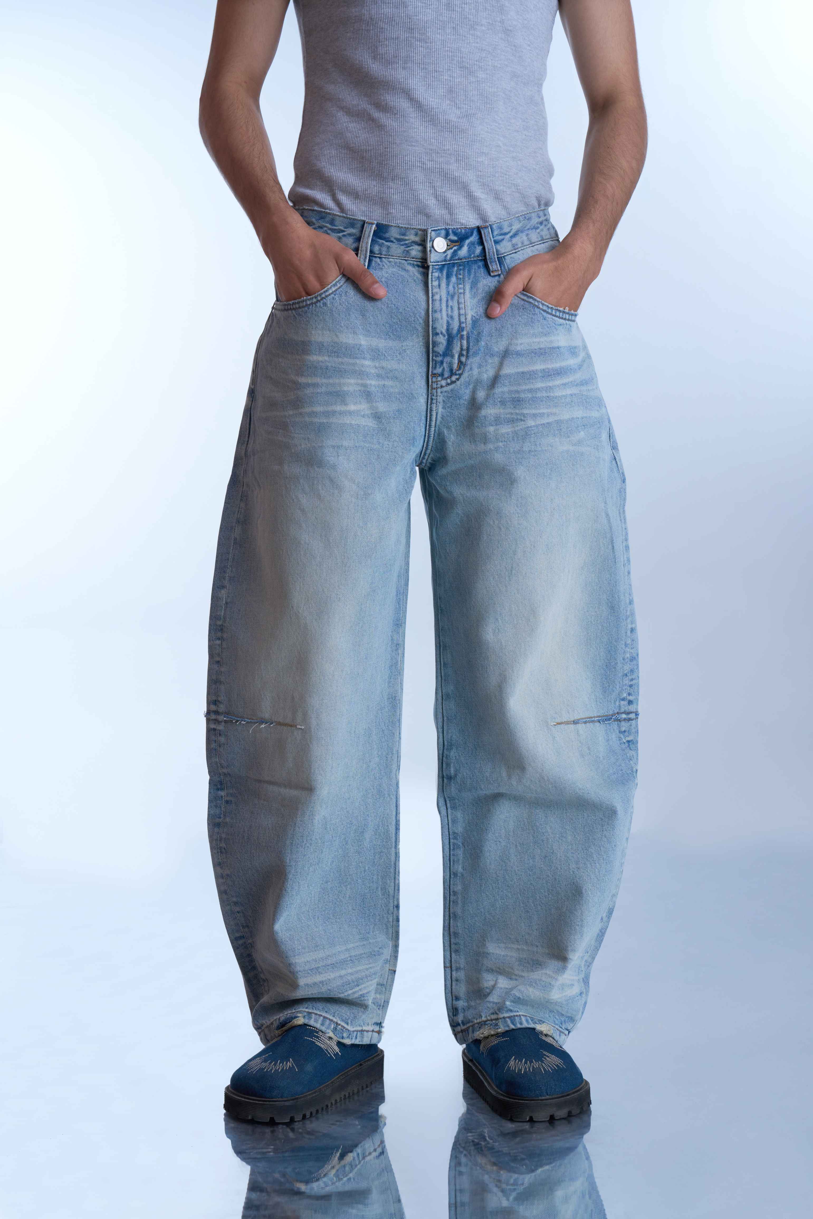 Vintage Fade Wide-Leg Jeans