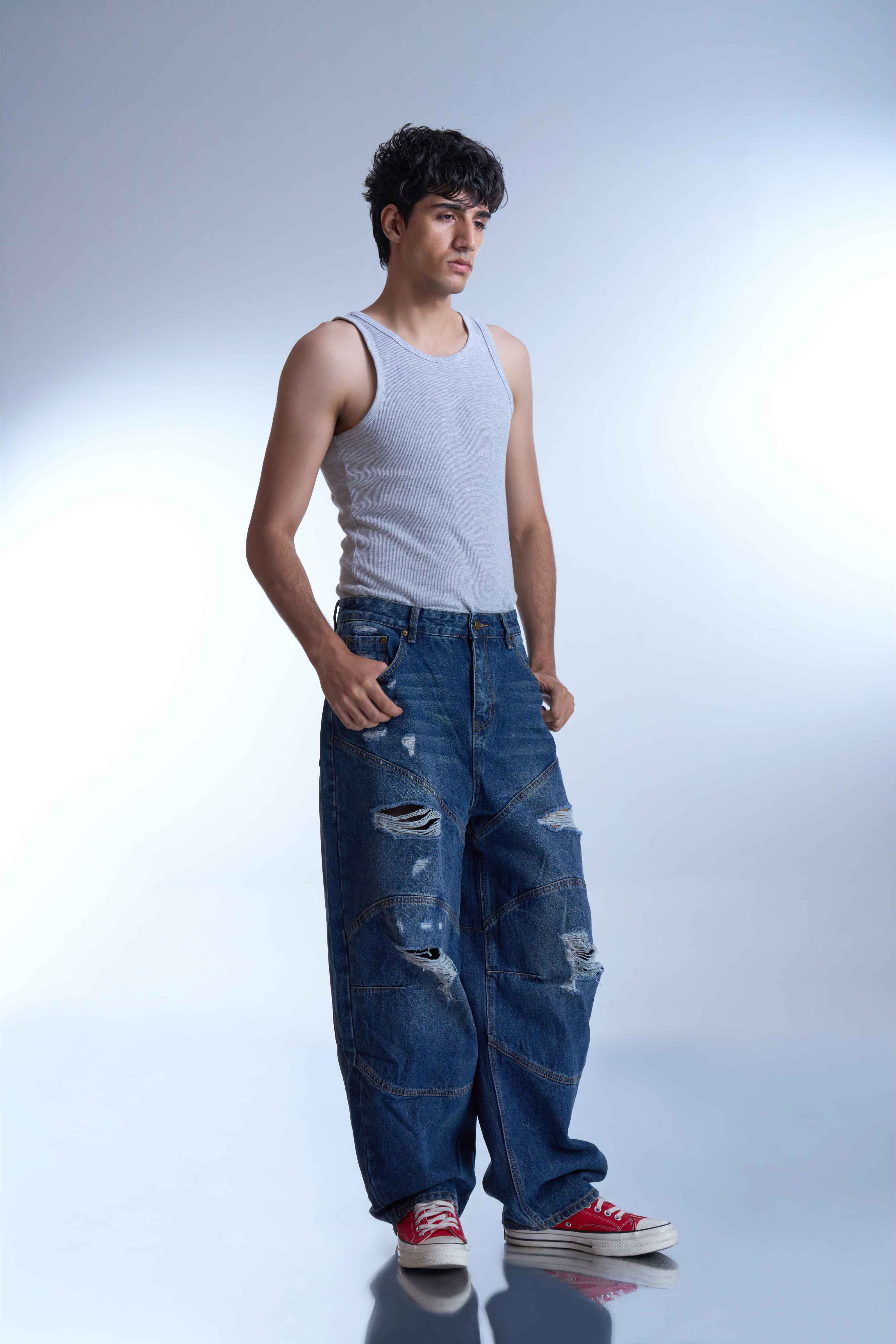 Distressed Panel Denim-thumbmail-4