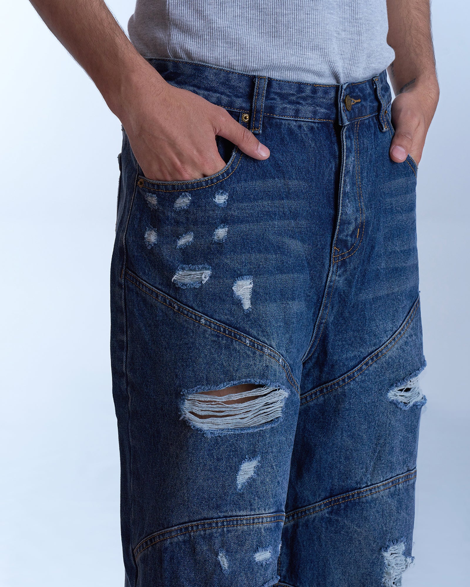 Distressed Panel Denim-thumbmail-5