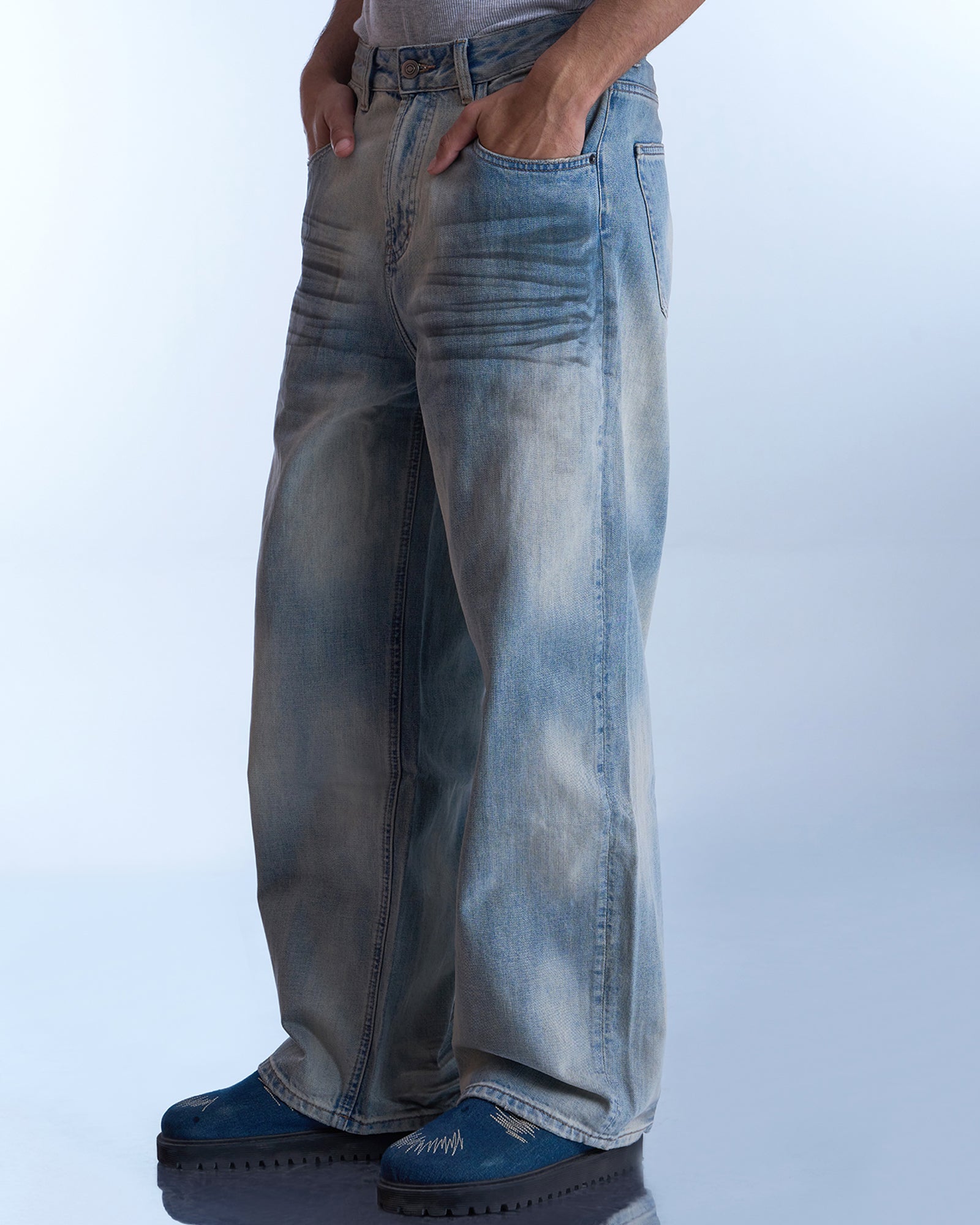 Dokarh Heavy Fade Wide-Leg Jeans-thumbmail-5
