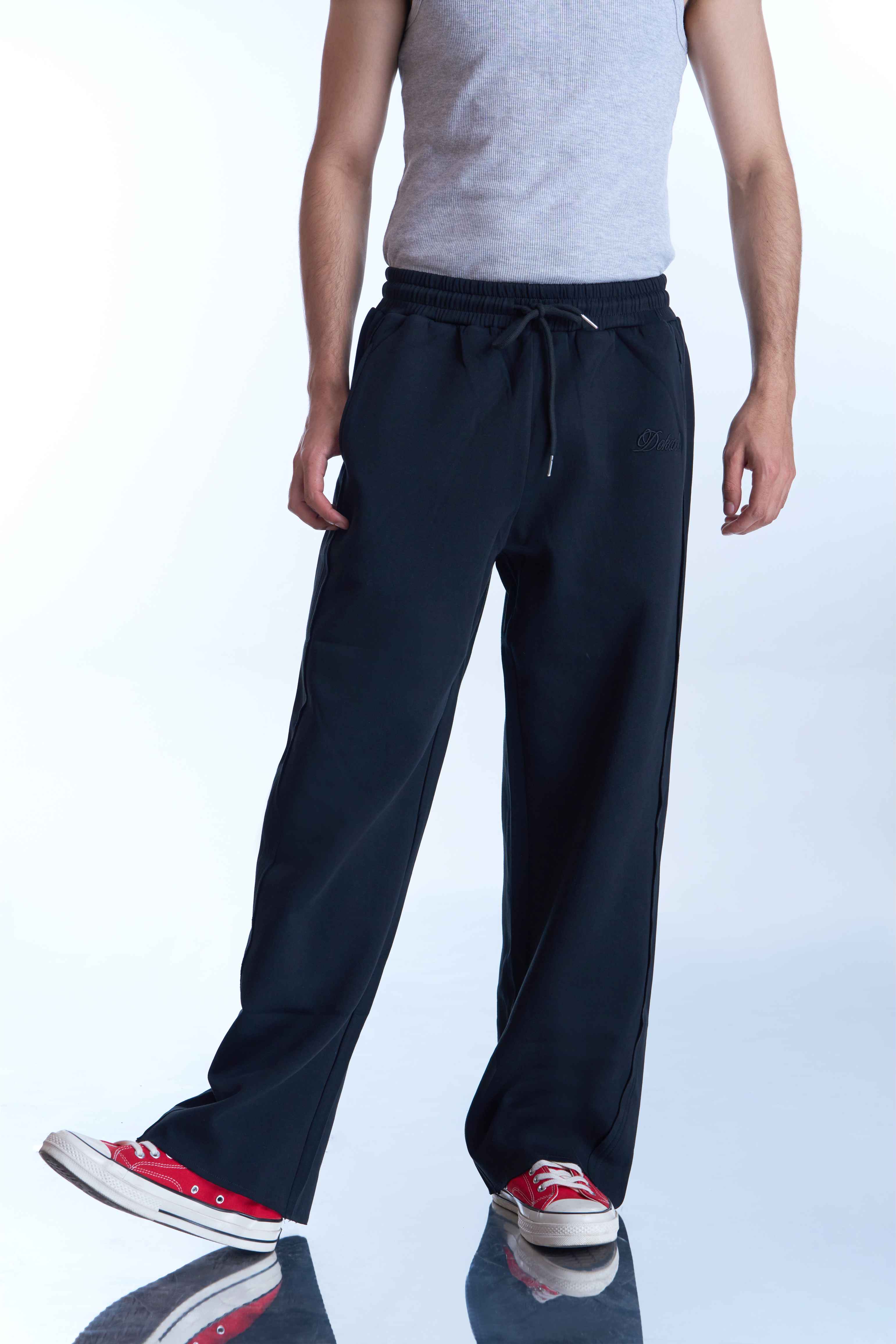 Dokarh Black Relaxed Sweatpants