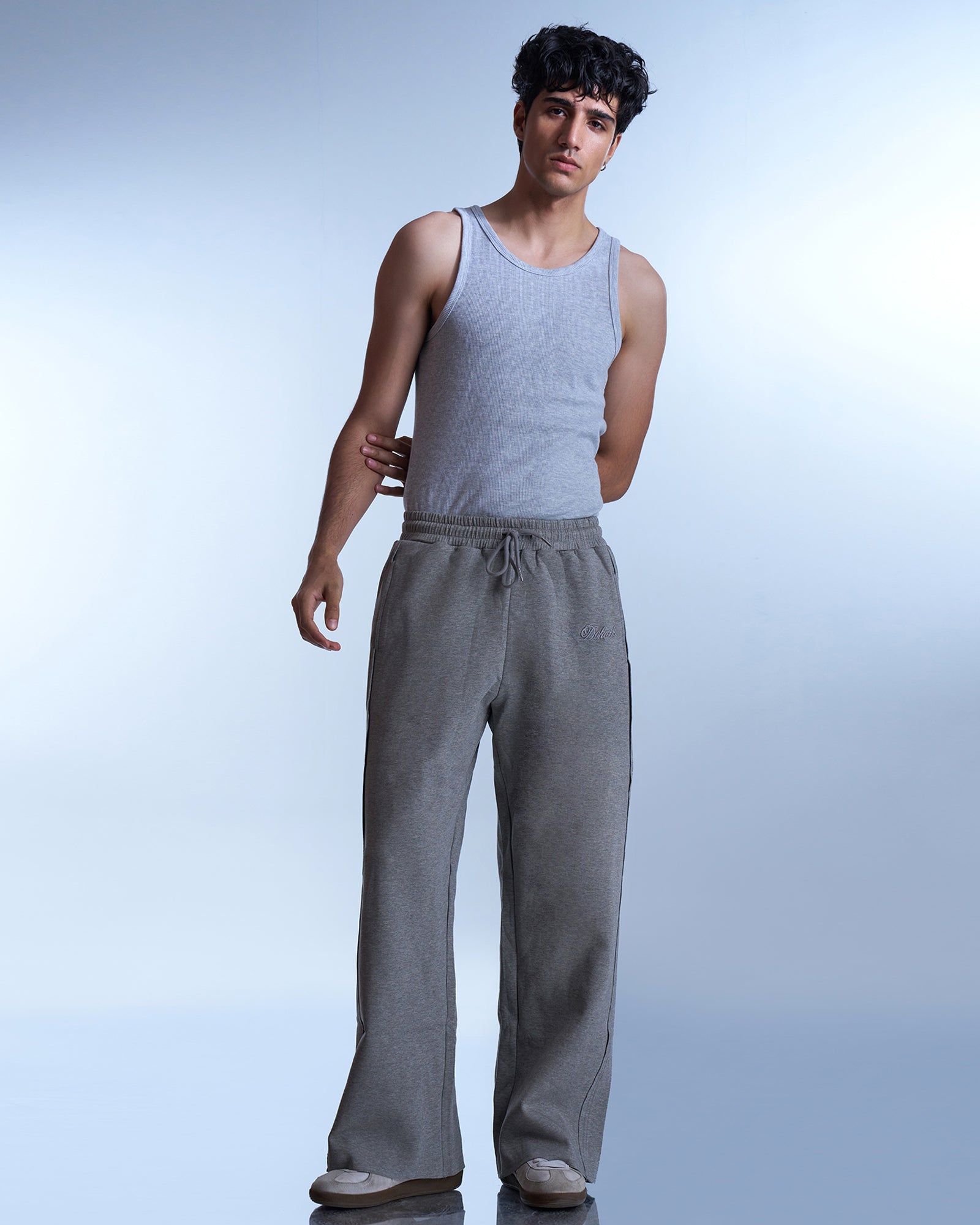 Dokarh Grey Relaxed Sweatpants-thumbmail-5