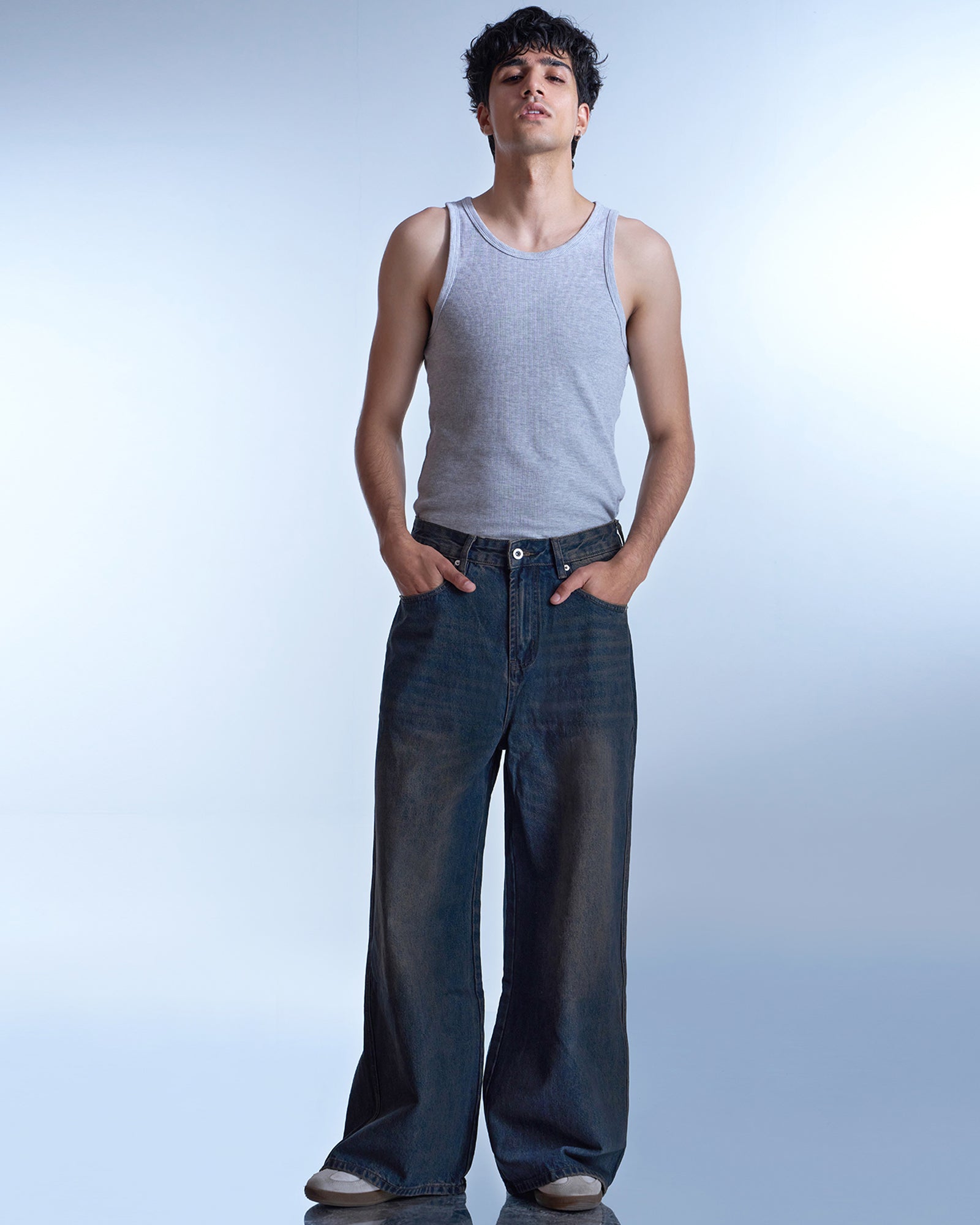 Dokarh Washed Wide-Leg Jeans-thumbmail-8