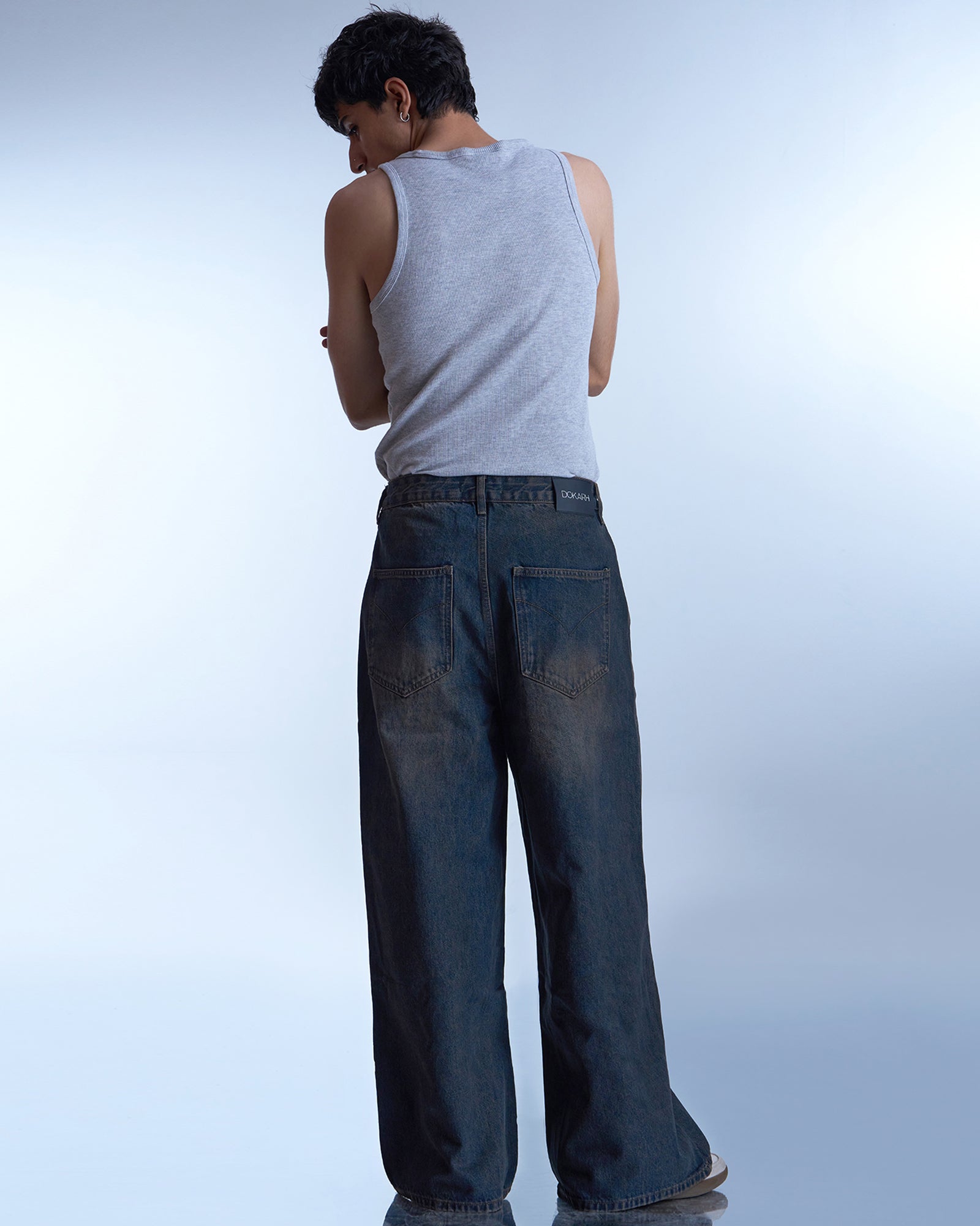Dokarh Washed Wide-Leg Jeans-thumbmail-3
