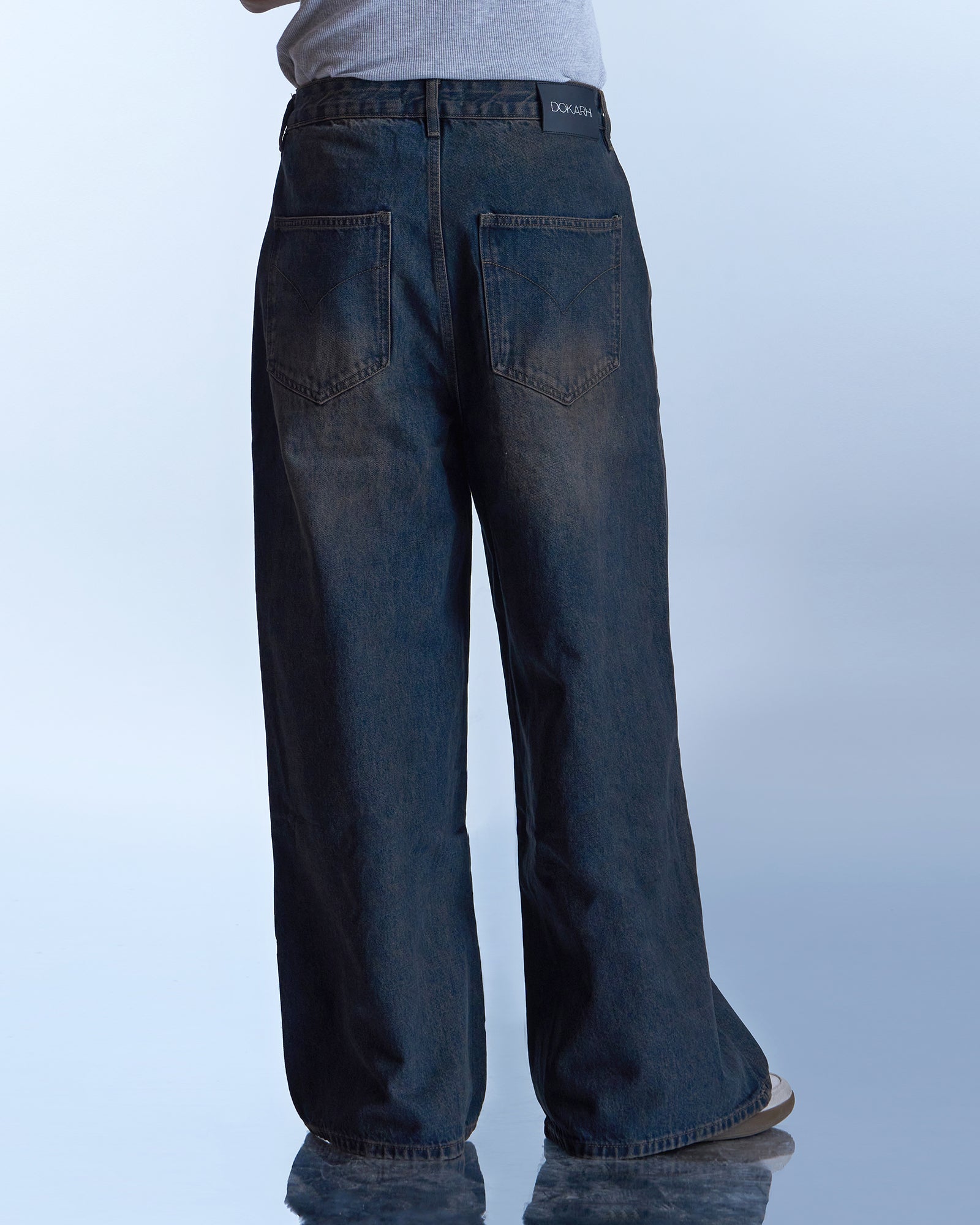 Dokarh Washed Wide-Leg Jeans-thumbmail-4