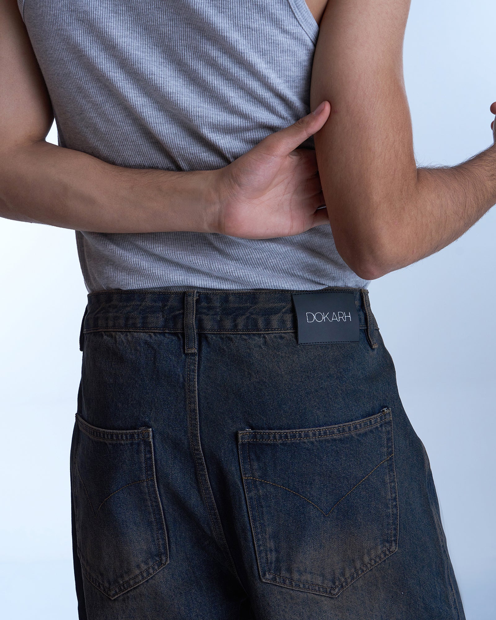 Dokarh Washed Wide-Leg Jeans-thumbmail-5