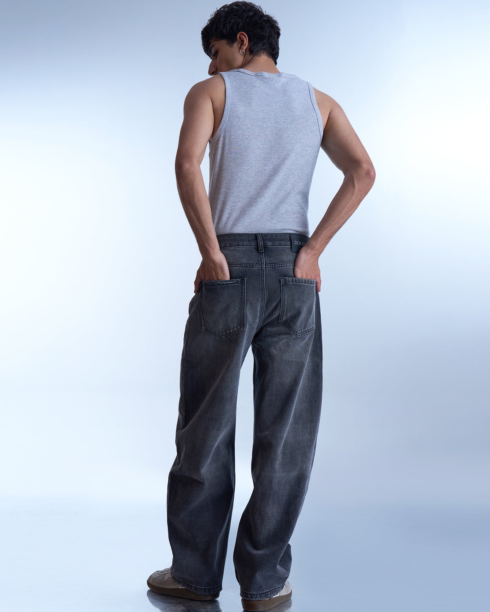 Dokarh Washed Black Relaxed Jeans-thumbmail-7