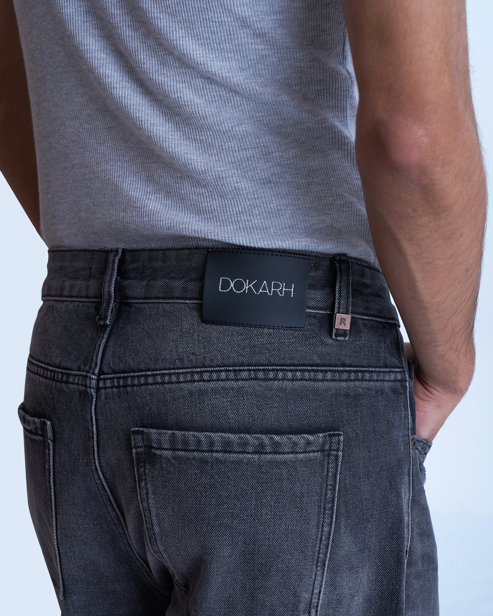 Dokarh Washed Black Relaxed Jeans-thumbmail-4