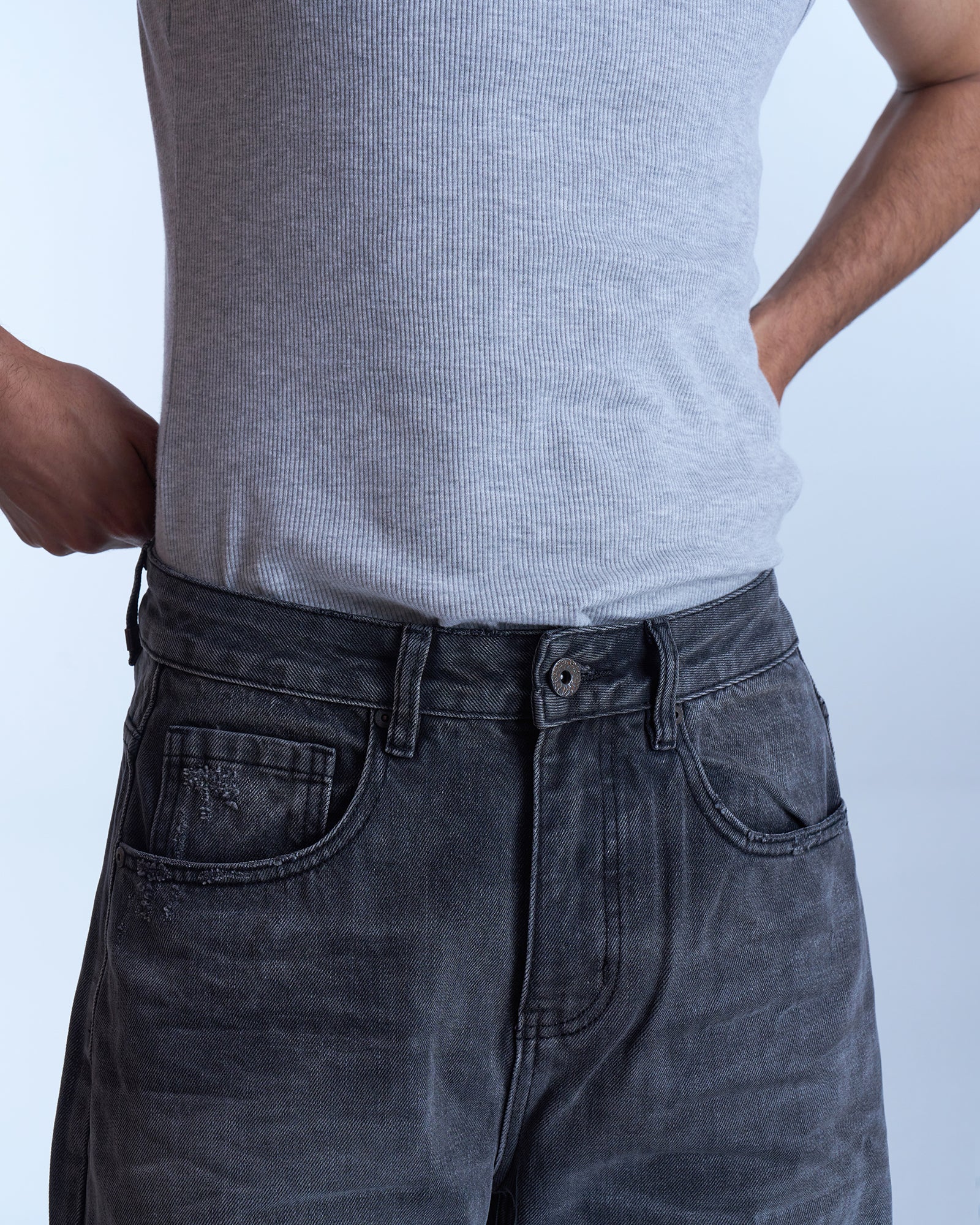 Dokarh Washed Black Relaxed Jeans-thumbmail-3