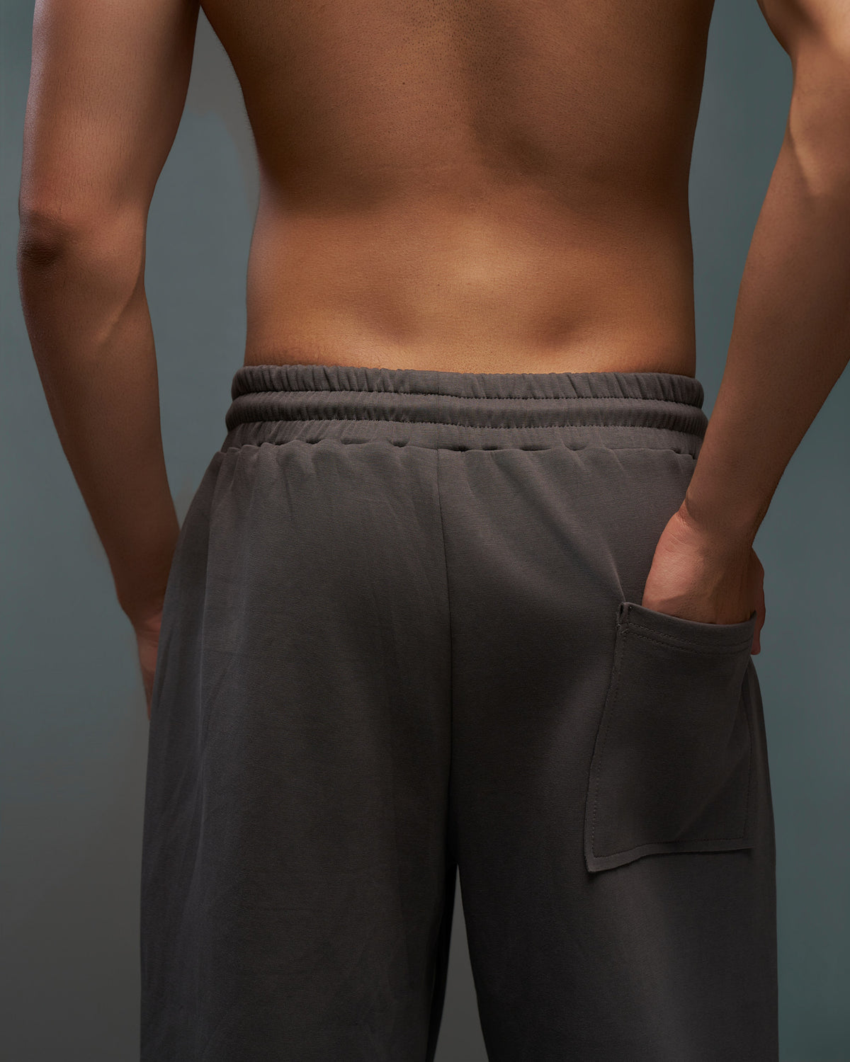 Dokarh Charcoal Grey Relaxed Sweatpants-thumbmail-5