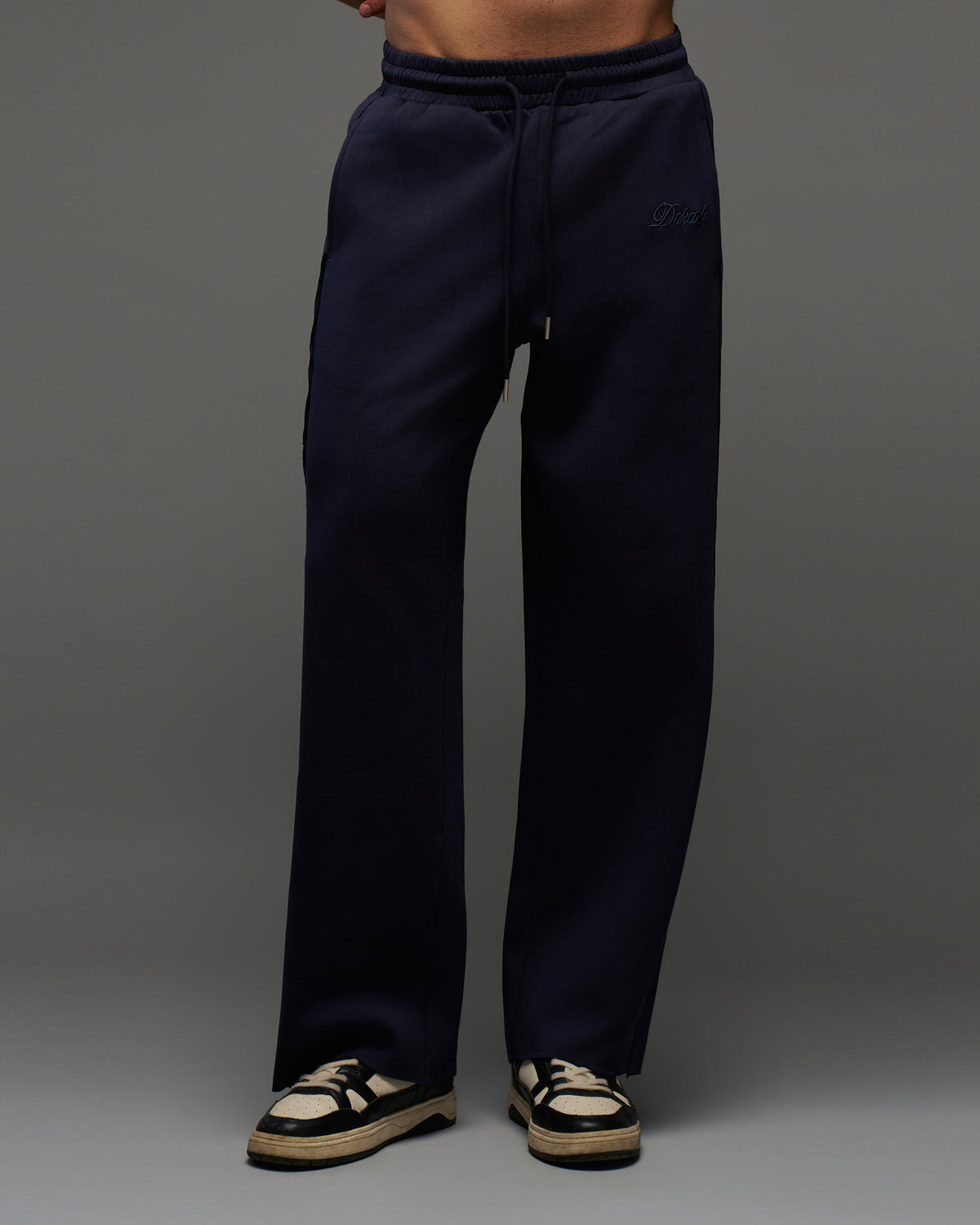 Dokarh Deep Navy Relaxed Sweatpants-thumbmail-1