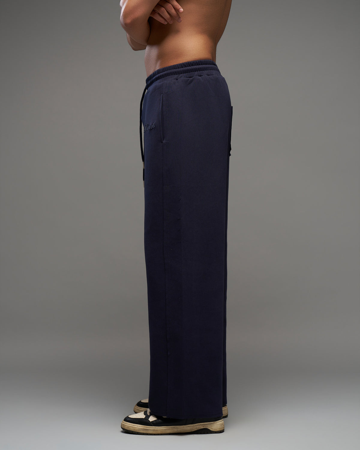 Dokarh Deep Navy Relaxed Sweatpants-thumbmail-3