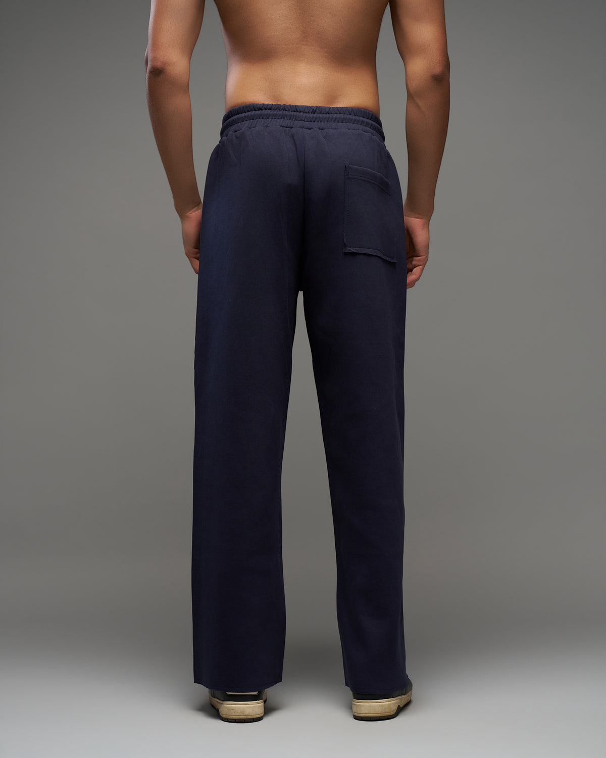 Dokarh Deep Navy Relaxed Sweatpants-thumbmail-4