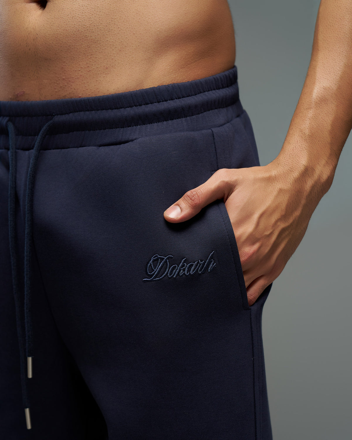 Dokarh Deep Navy Relaxed Sweatpants-thumbmail-5