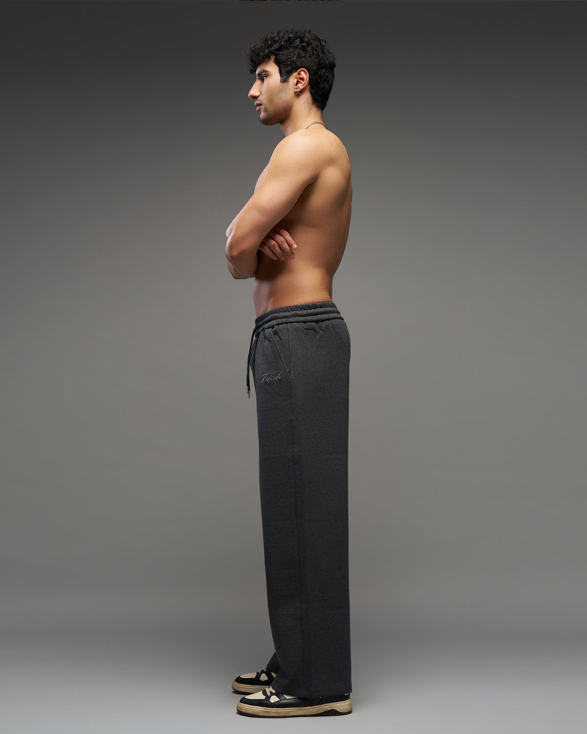 Dokarh Grey Relaxed Sweatpants-thumbmail-2