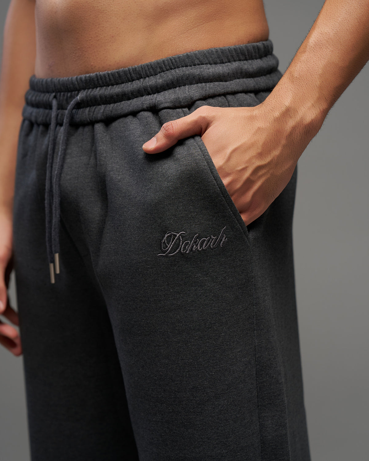 Dokarh Grey Relaxed Sweatpants-thumbmail-4