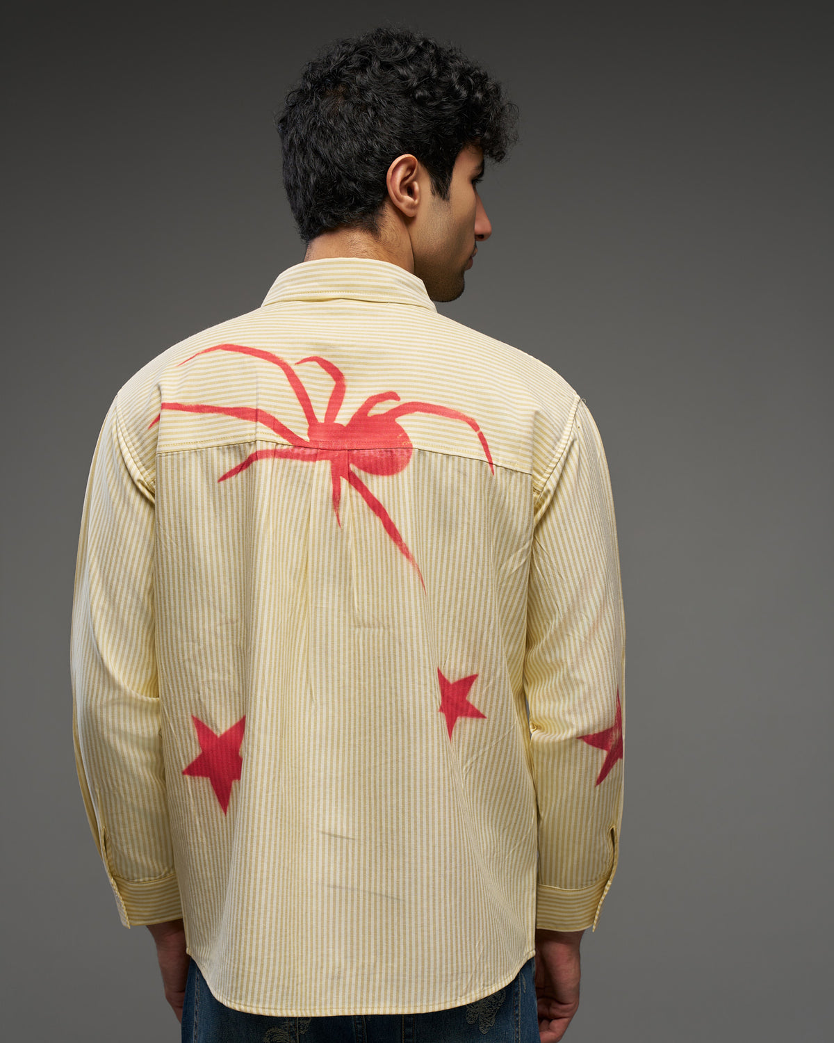 Yellow Spider Graphic Shirt-thumbmail-4