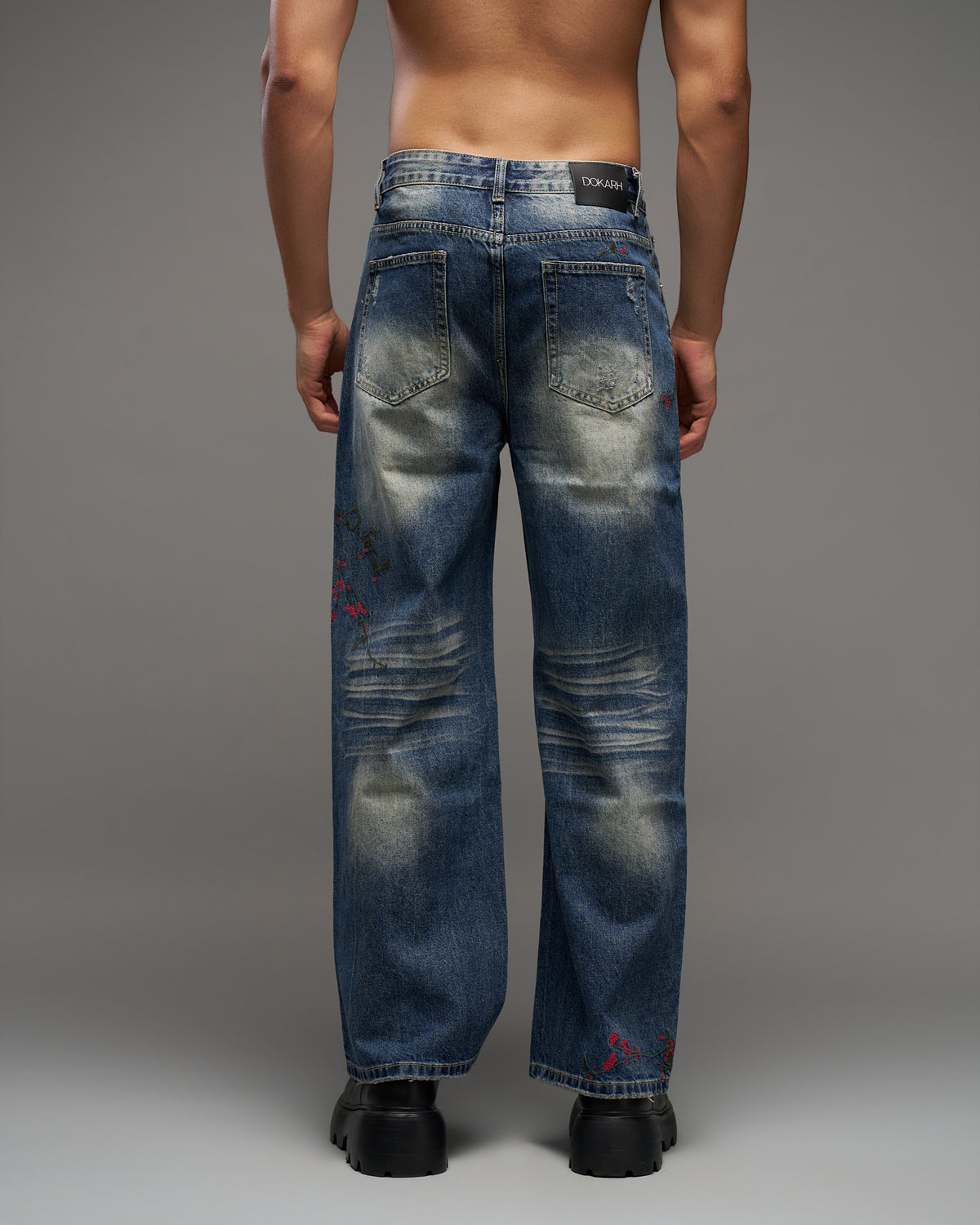Distressed Floral Jeans-thumbmail-3
